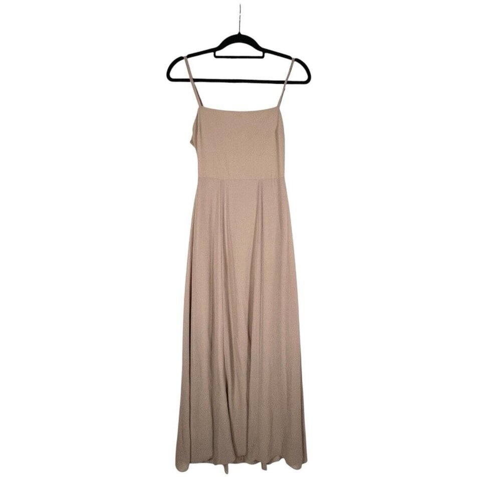 Show Me Your Mumu Tan Lauren Tie Maxi Dress Women's‎ Size Small Wedding Formal